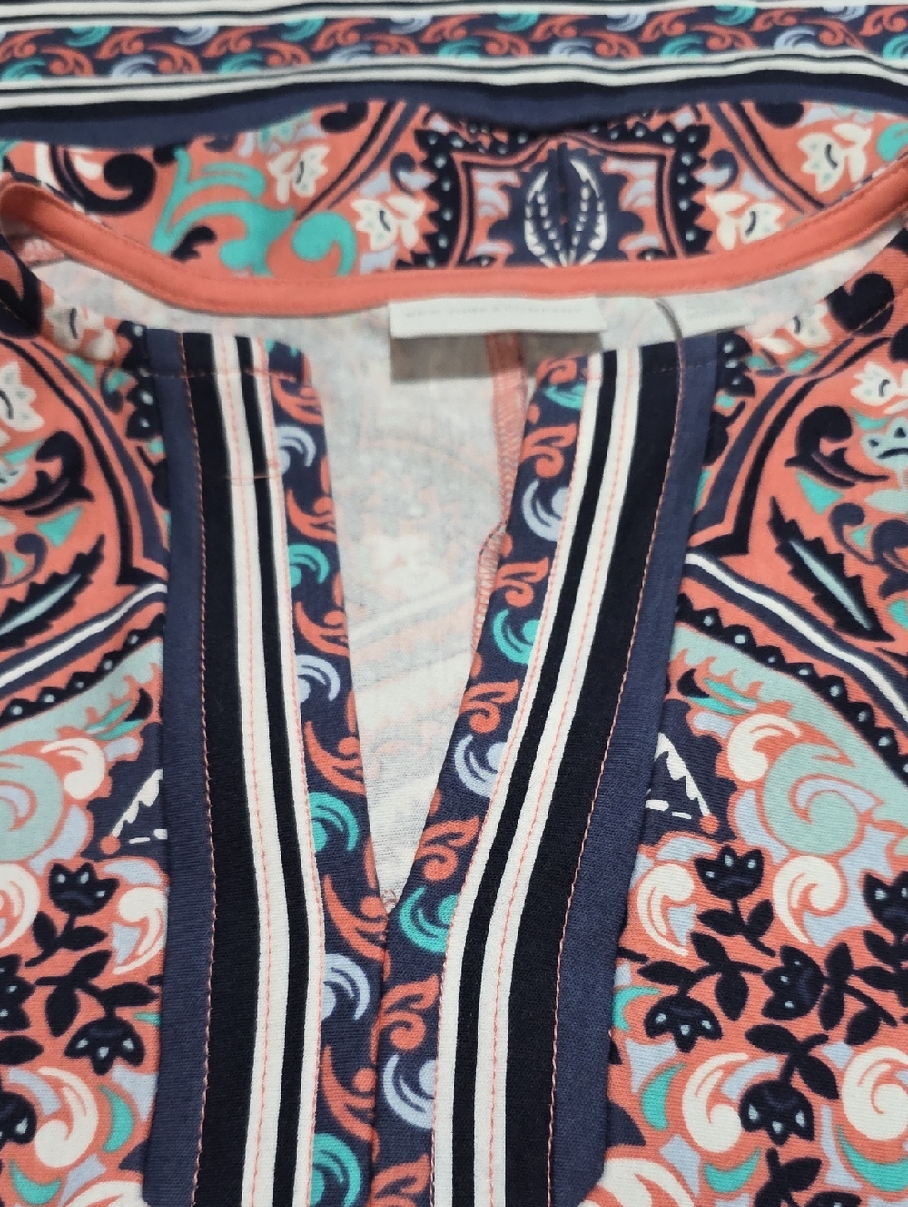 New York & Company Paisley Dress- S Petite - Picture 8 of 9